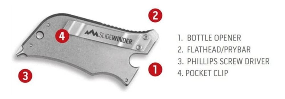 Outdoor Edge SlideWinder - Utility Knife Multitool with Standard Replaceabl view 3
