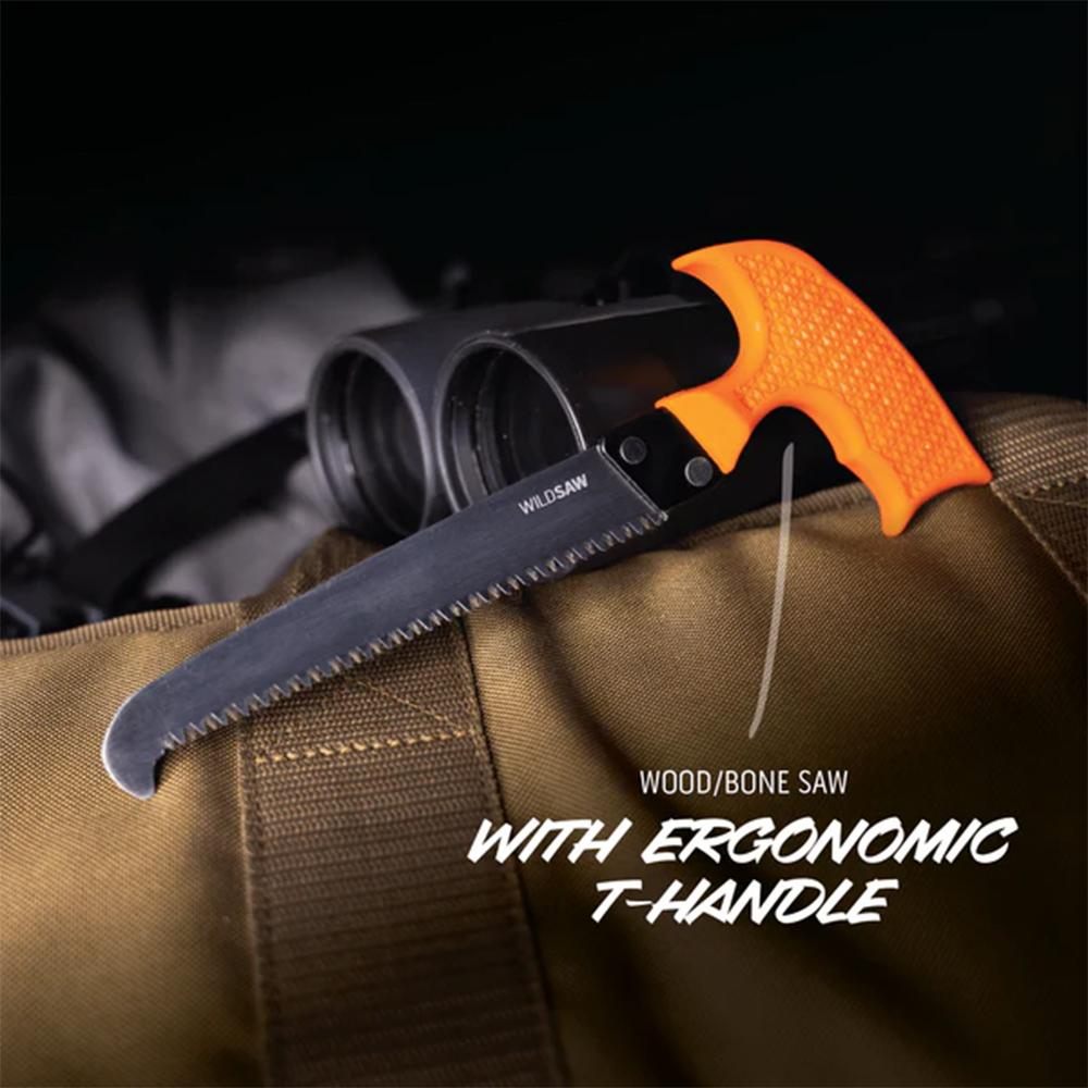 Outdoor Edge WG10C WildGuide Fixed Caper/Saw/Skinner w/Gut Hook Satin 420J2 view 5