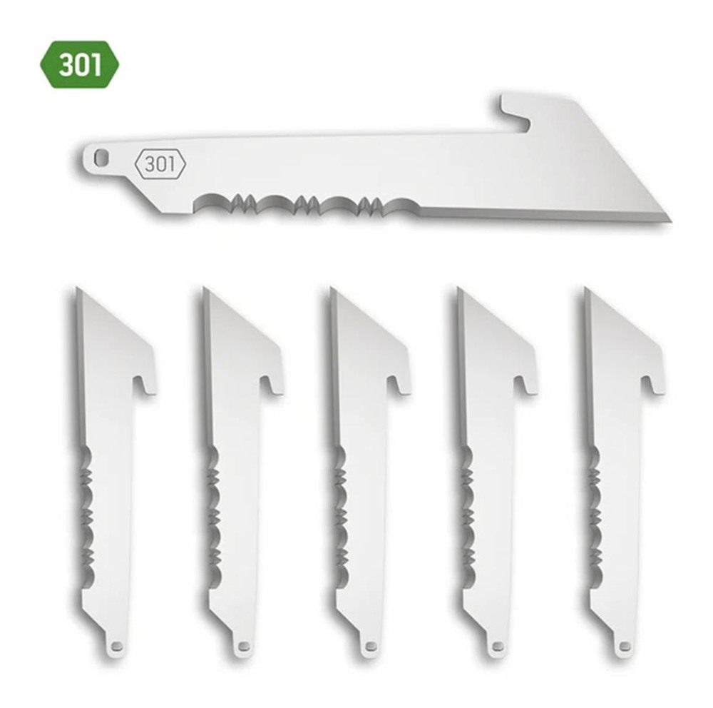 Outdoor Edge RazorSafe 3in Utility with Serrations | 6 Pack of Stainless ED view 2