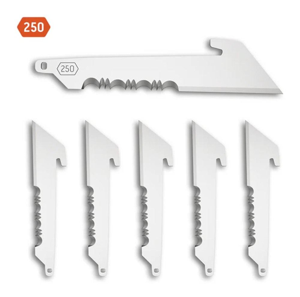 Outdoor Edge 2.5in Utility with Serrations Blade Pack (6 Compatibility Code view 3