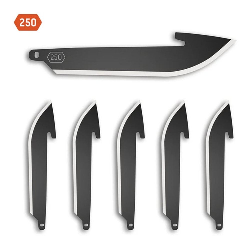 Outdoor Edge 2.5in Drop-Point Blade Pack (Black, 6 Compatibility Code 250 view 3
