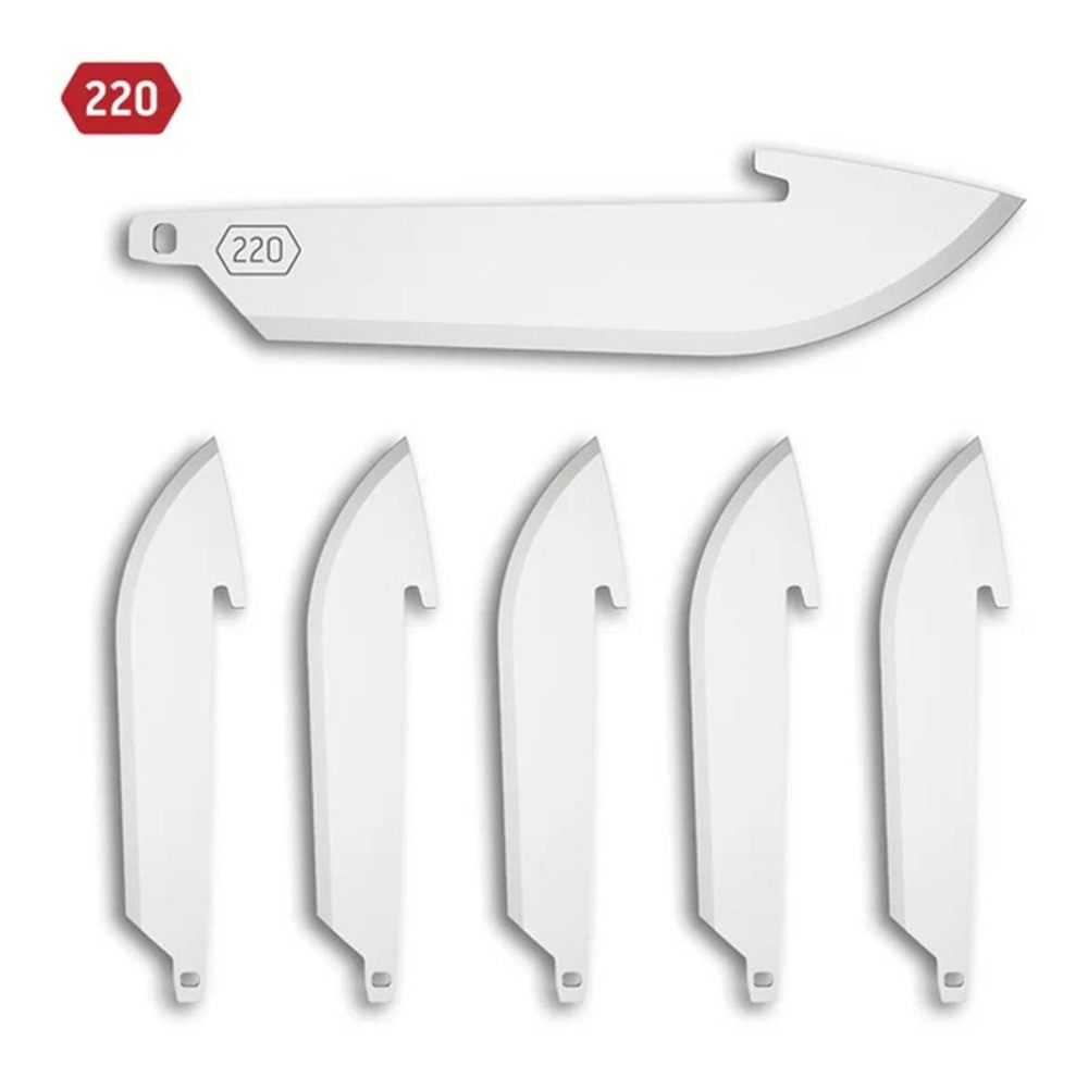 Outdoor Edge RazorSafe 2.2in Stainless Drop-Point | 6 Pack of EDC Blades | view 3