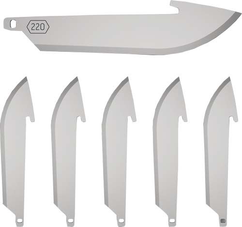 Outdoor Edge RazorSafe 2.2in Stainless Drop-Point | 6 Pack of EDC Blades | view 5