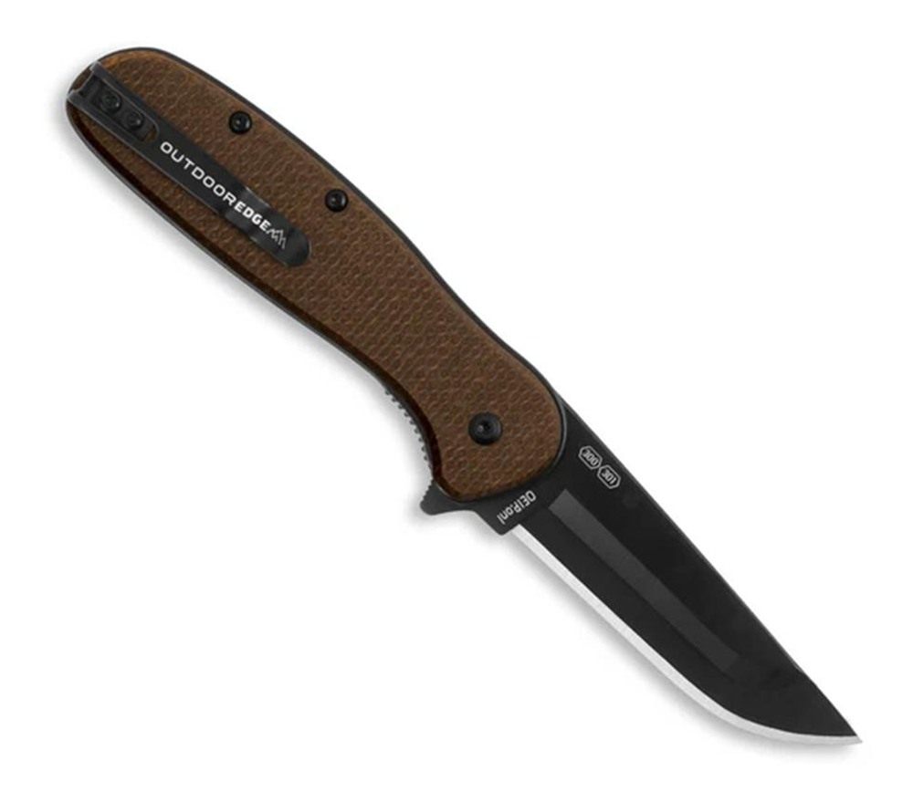 Outdoor Edge Razor VX2(BRN Burlap Micata ) 3in Repl. Blade Spring Assist ED view 5