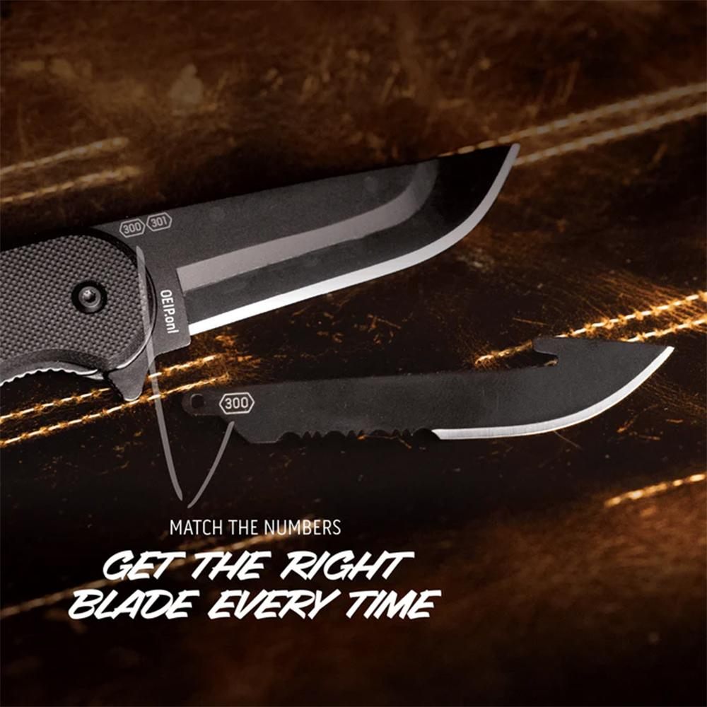 Outdoor Edge Razor VX2 Replaceable Blade Folding Knife 3in Drop Point Black