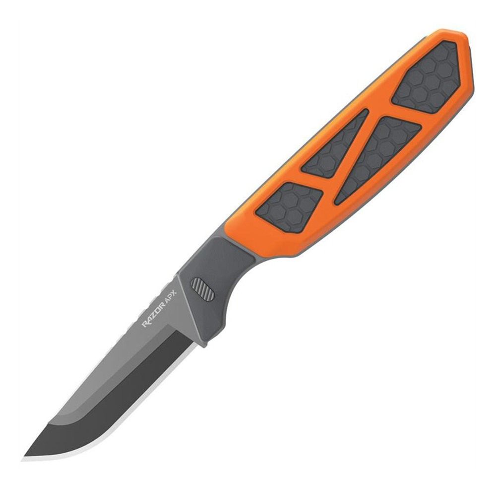 Outdoor Edge 2.5'' Razor Apx Knife 5 Removable Drop Point Blades Storage Sc view 3
