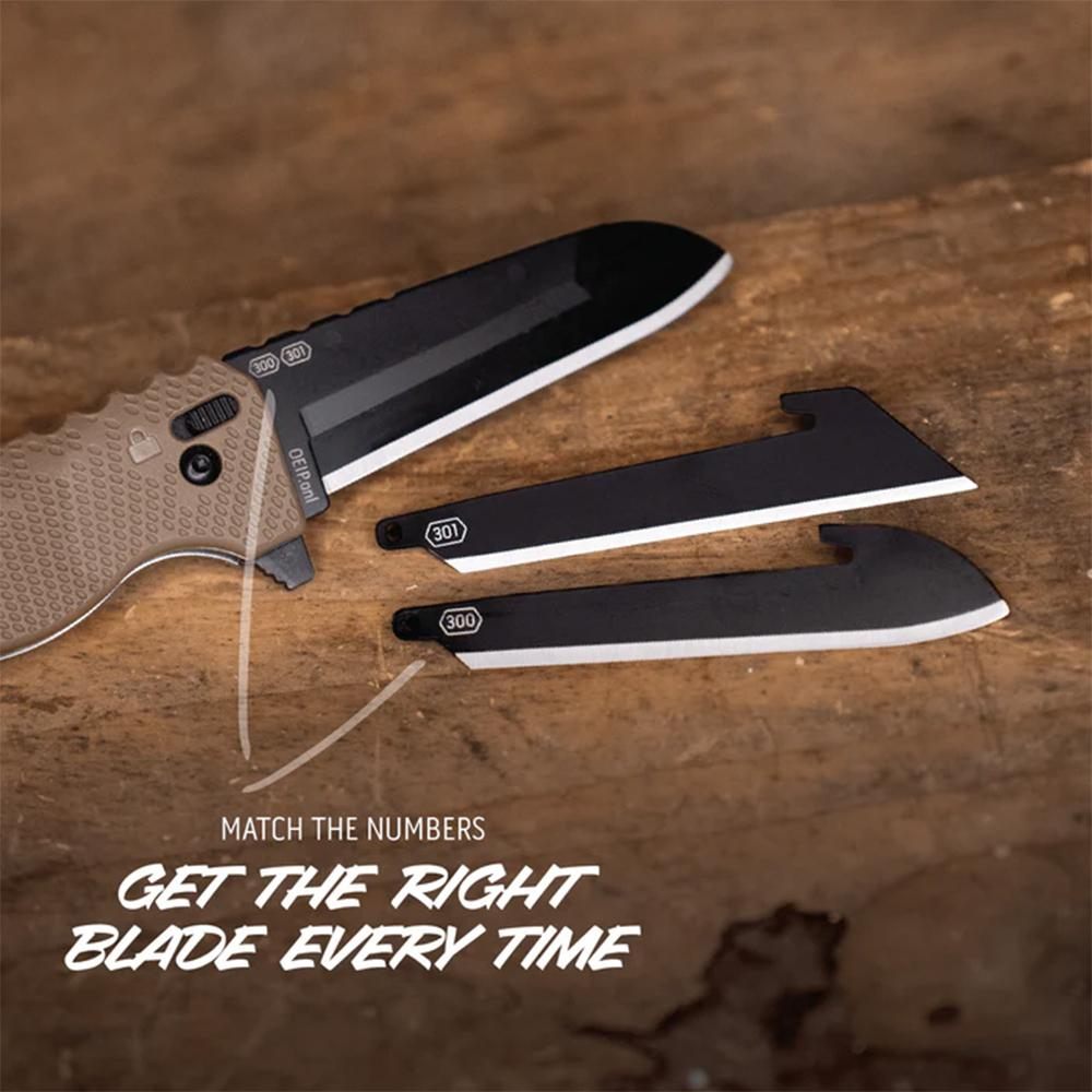 Outdoor Edge XD130AC Razor 3in Folding Sheepsfoot/Utility Plain 420J2 SS Bl view 3