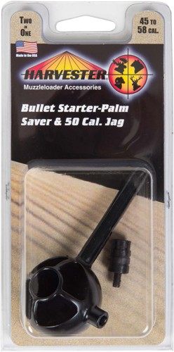 Harvester Muzzleloading Packaged Bullet Starter Palm Saver Plus .50 Cal Jag