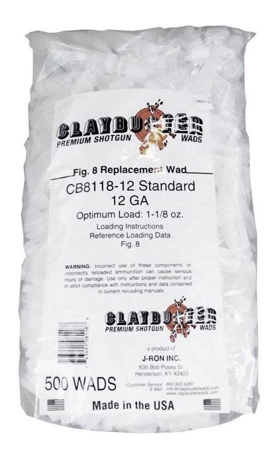 Claybuster Shotshell Wads - 12 ga 1/8 oz view 3