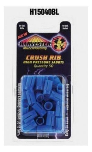 J Ron Harvester Muzzleloading 50 Cal. Crush Rib Sabots Fit .40 Bullets 50/p