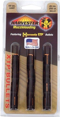 J Ron Harvester Muzzleloading Hornady XTP MAG Bullets 50 Cal. Sabot 250 gr