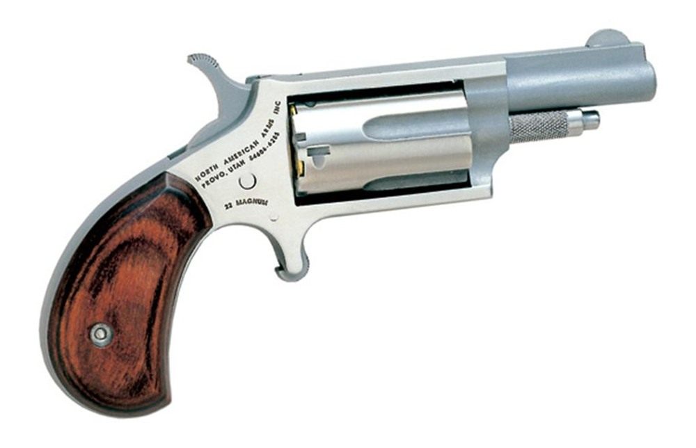 North American Arms 22MC Mini-Revolver 22 LR/22 WMR 5 Shot 1.63in Stainless view 2