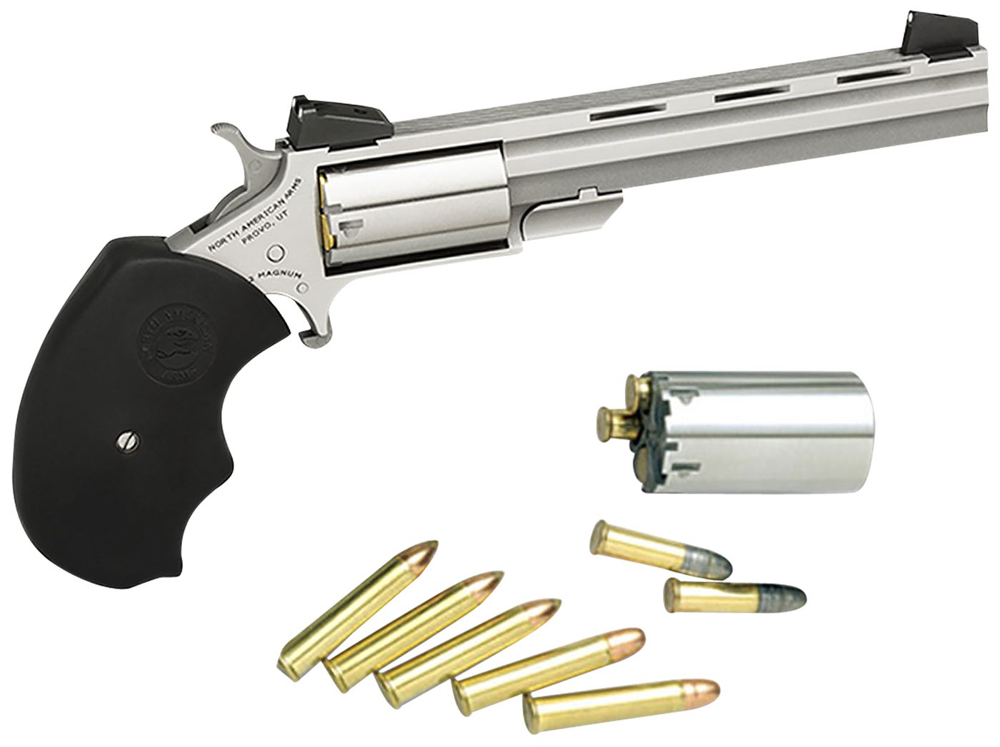 North American Arms MMTC Mini-Master CA Compliant 22 LR/22 WMR 5 Shot 4in S