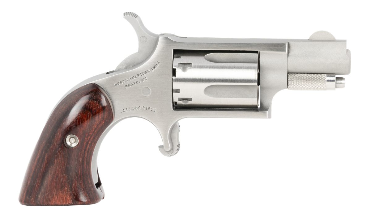 North American Arms 22LRGBG Mini-Revolver 2 LR 5 Shot 1.13in Stainless Stee