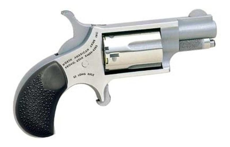 North American Arms Mini 22LR REV 1-5/8in SS Rubber