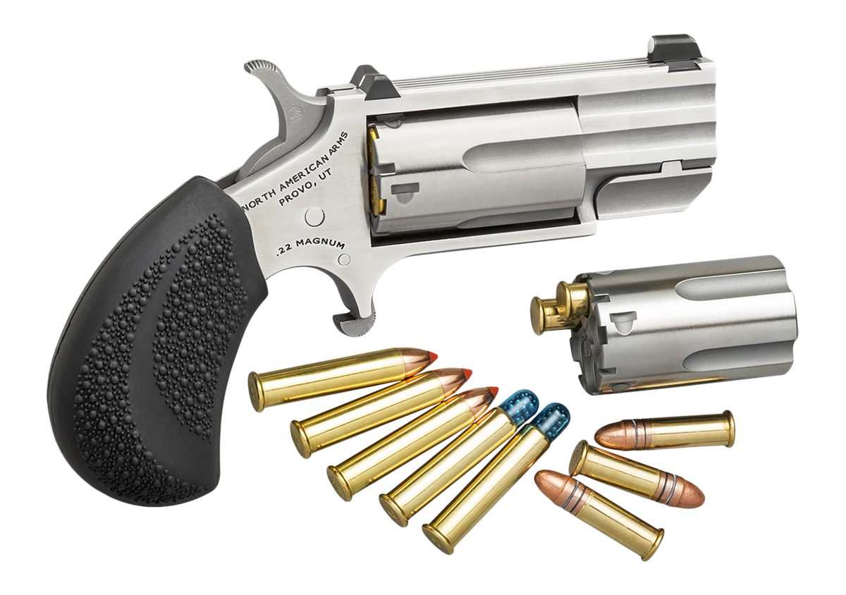 North American Arms PUGDC Conversion 22 LR/22 WMR 5 Shot 1in Stainless Stee