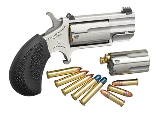 North American Arms PUGTC Conversion 22 LR/22 WMR 5 Shot 1in Stainless Stee view 3