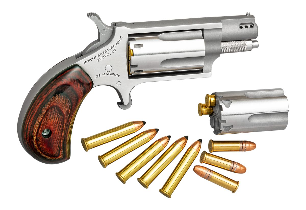 North American Arms 22MSCP Mini-Revolver Combo 22 LR/22 WMR 5 Shot 1.63in S