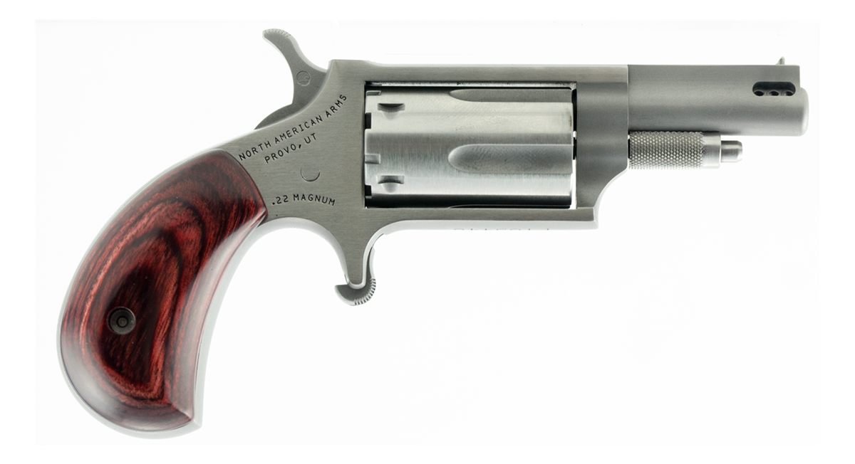 North American Arms 22MCP Mini-Revolver 22 LR/22 WMR 5 Shot 1.63in Stainles