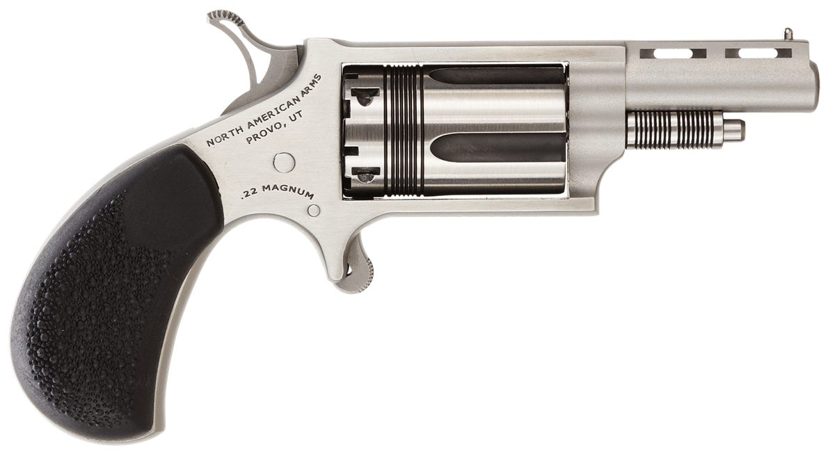 North American Arms 22MTW Wasp 22 WMR 5 Shot 1.63in Stainless Steel Vent Ri