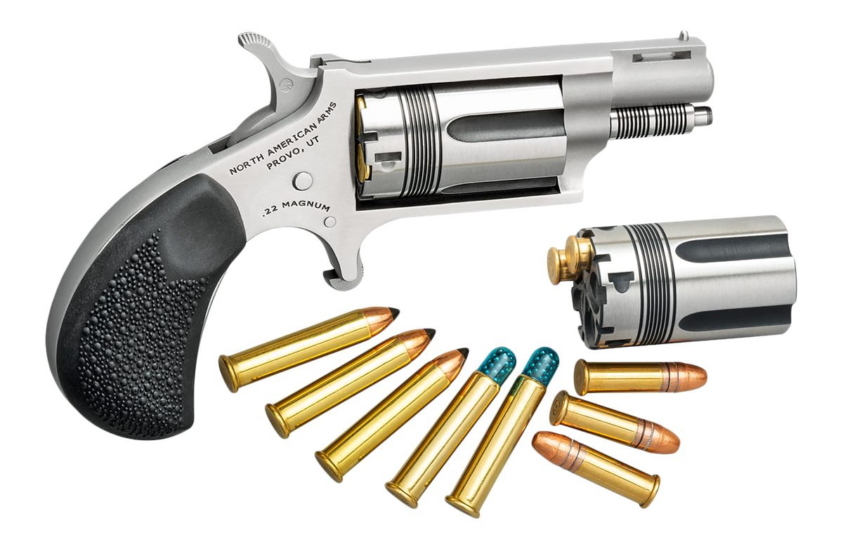 North American Arms 22MSCTW Wasp 22 LR WMR 5 Shot 1.13in Stainless Steel Ve