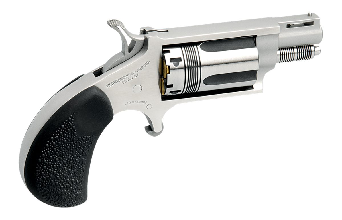 North American Arms 22MSTW Wasp Snub Nose 22 WMR 5 Shot 1.13in Stainless St