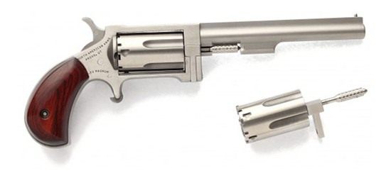 North American Arms SWC4 Sidewinder CA Compliant 22 LR/22 WMR 5 Shot 4in St view 2