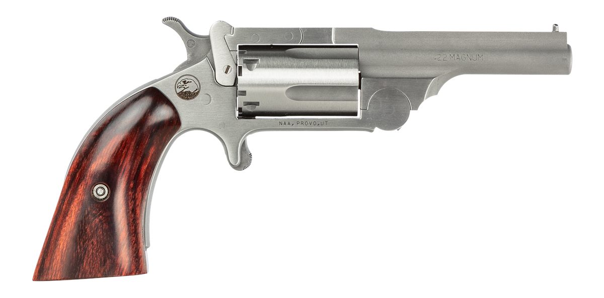 North American Arms 22MR250 Ranger II 22 WMR 5 Shot 2.50in Stainless Steel