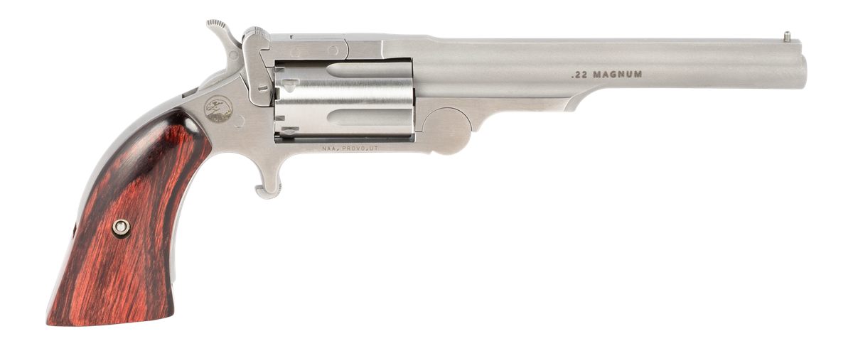 North American Arms 22MR4 Ranger II 22 WMR 5 Shot 4in Stainless Steel Barre