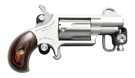 North American Arms 22LR Mini Revolver 1 1/8in Barrel W/Skeleton Belt Buckl view 3