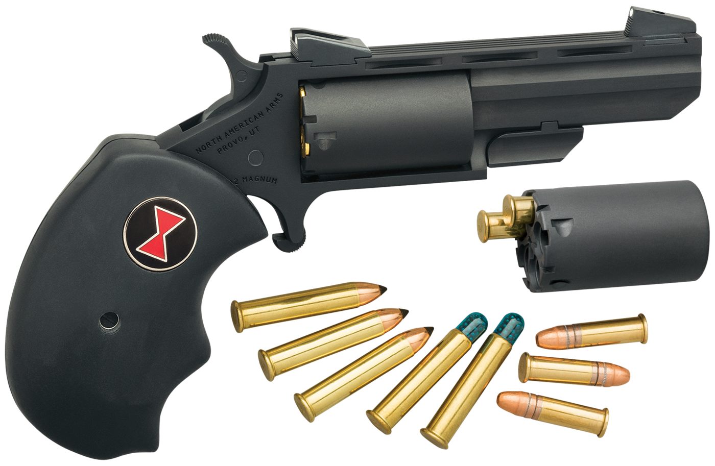 North American Arms BWCCRK Black Widow 22 LR or WMR 5 Shot 2in Vent Rib Bar