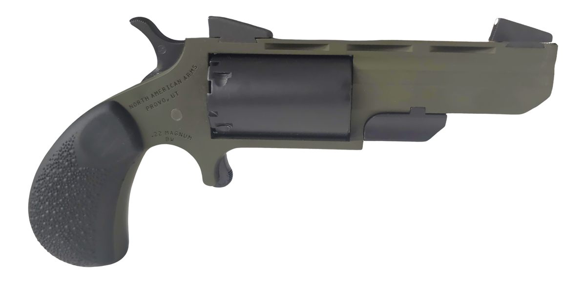 North American Arms Tghmb Green Huntsman 22 WMR 5 Shot 2in OD Cerakote Heav
