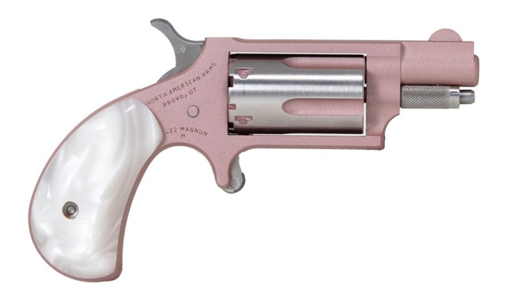 North American Arms 22MSROSE Mini-Revolver 22 WMR 5 Shot 1.13in Rose Gold C