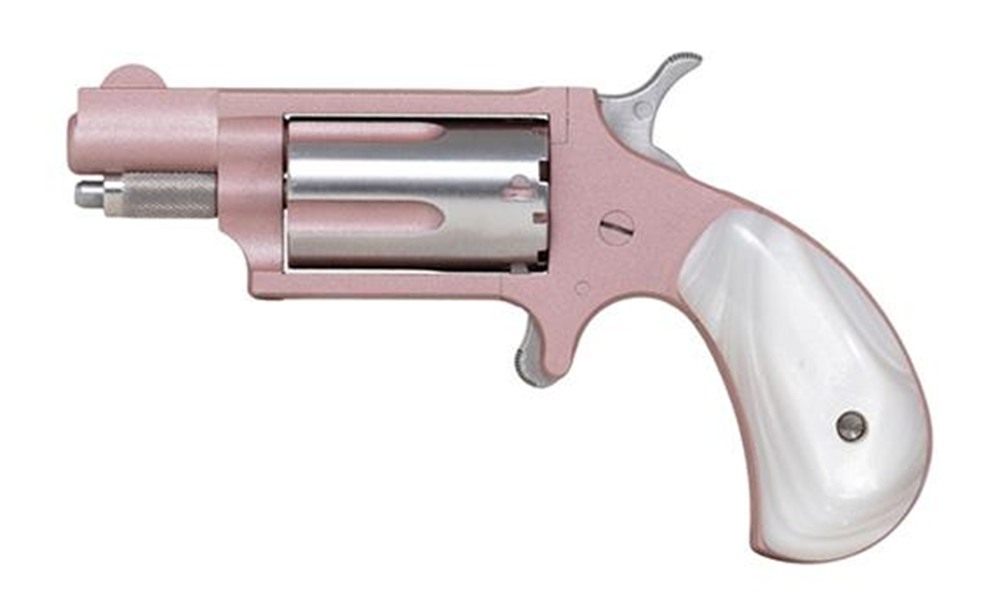 North American Arms 22MSROSE Mini-Revolver 22 WMR 5 Shot 1.13in Rose Gold C view 2
