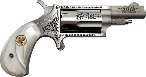 North American Arms 22M50 50th Anniversary 22 Mag 5 Shot 1.63in Matte Stain view 2