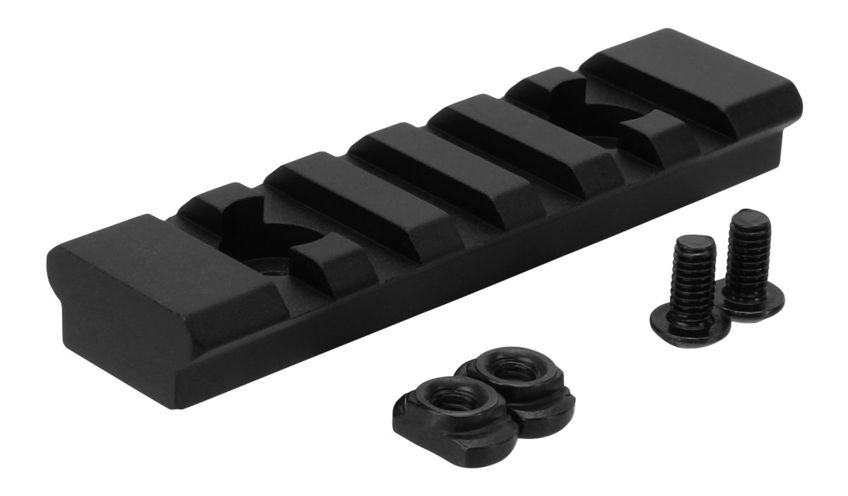 Tacfire MAR105M M-LOK Accessory Picatinny Section Rail 3 Inch 7 Slots Black