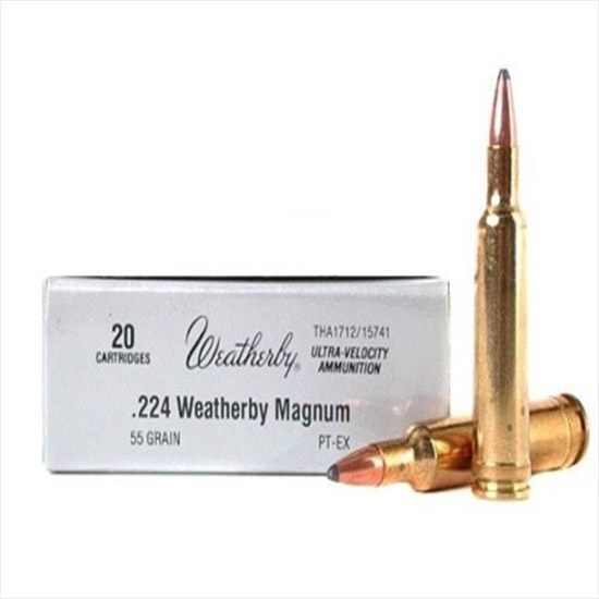 Weatherby H22455SP Select Plus 224 WthbyMag 55gr Spire Point 20 Per Box/10 view 3