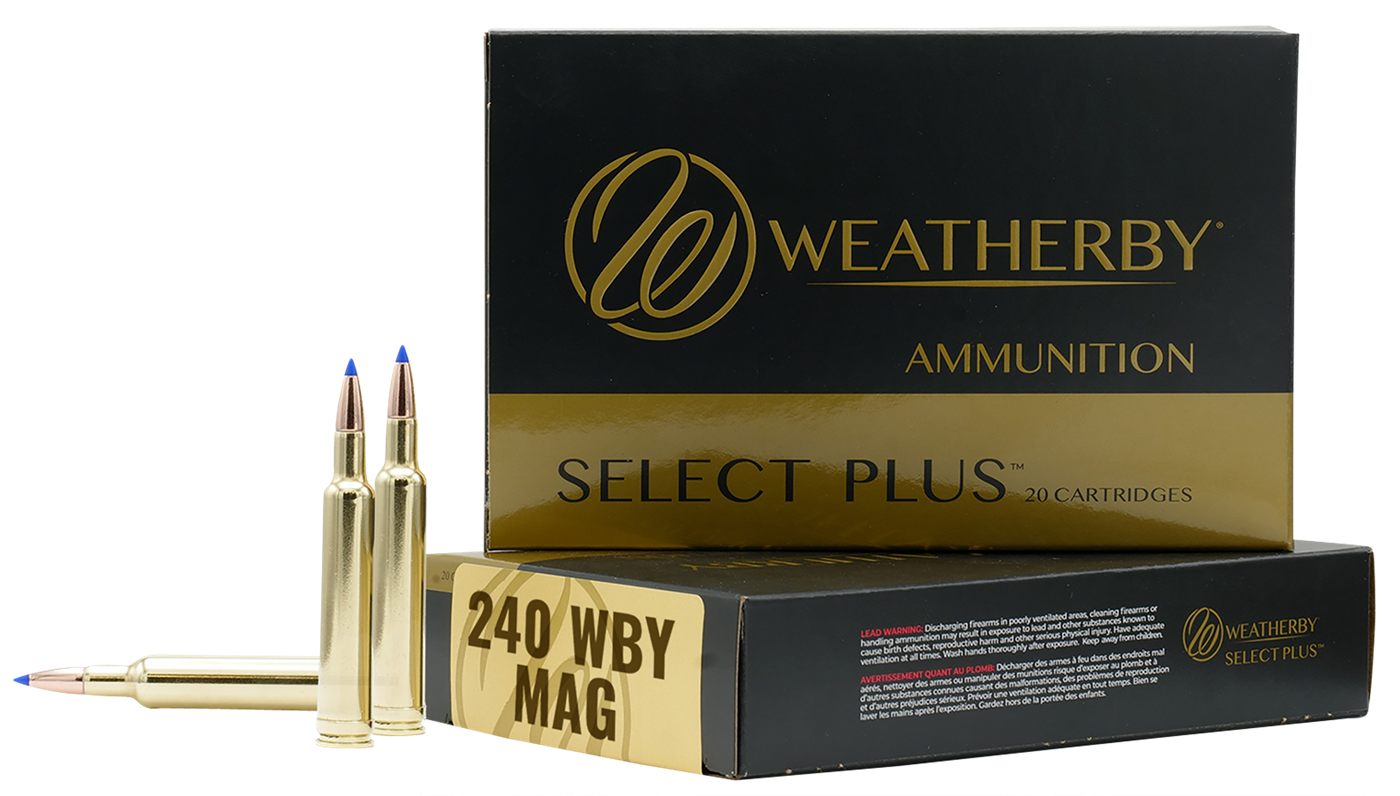 Weatherby B24080TTSX Select Plus 240 WthbyMag 80gr Barnes Tipped TSX Lead F