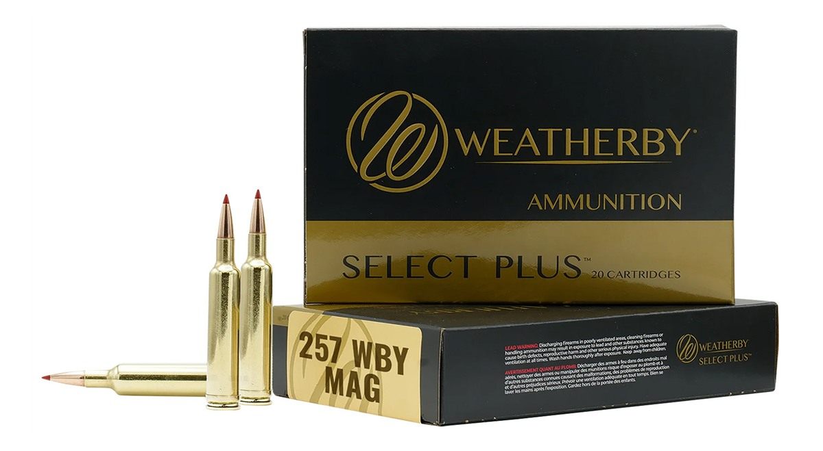 Weatherby Select Plus Rifle Barnes TTSX Ammuntiion .257 Wby Mag 100gr 3570