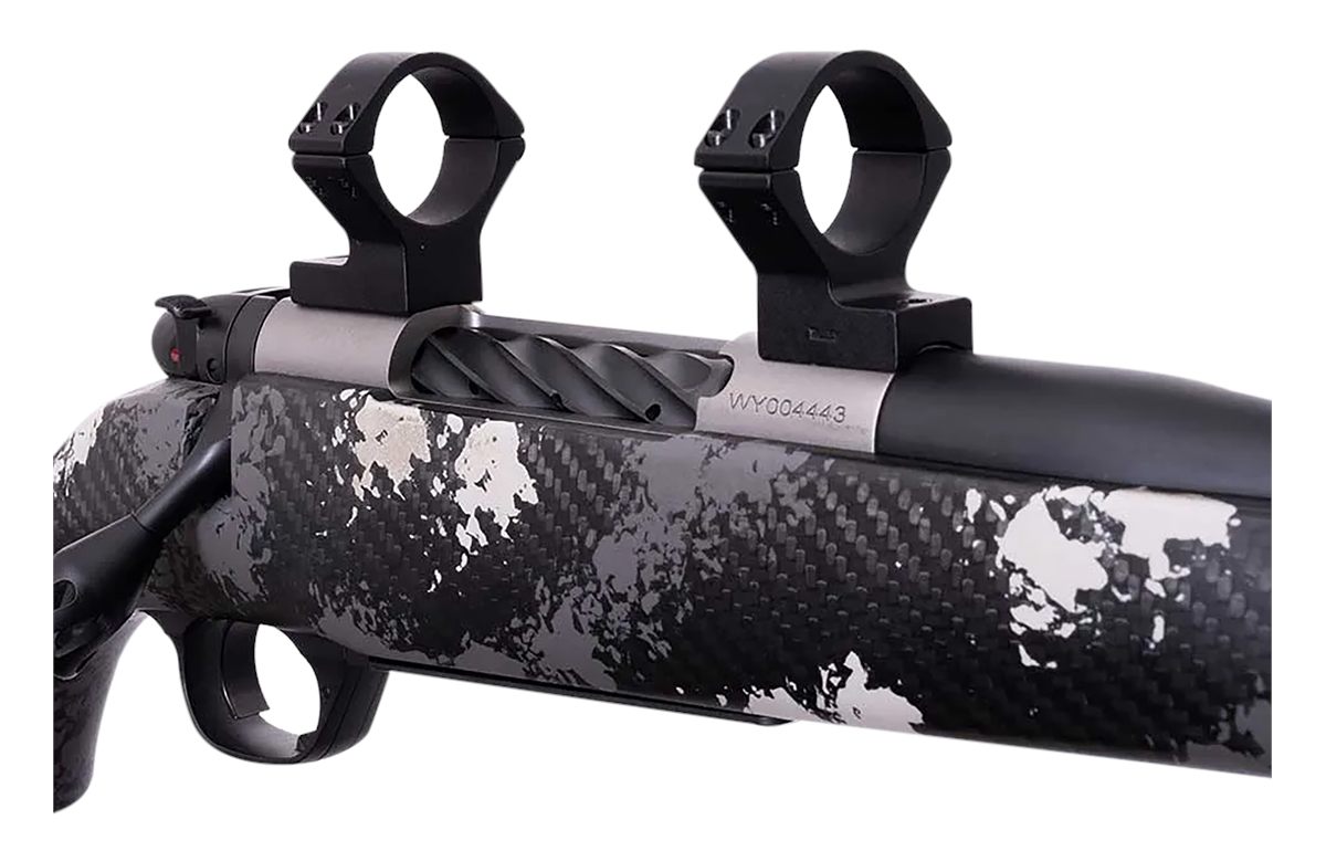 Weatherby TRBVLAS1 Scope Mount/Ring Combo Matte Black Alloy 1in Tube, Mark