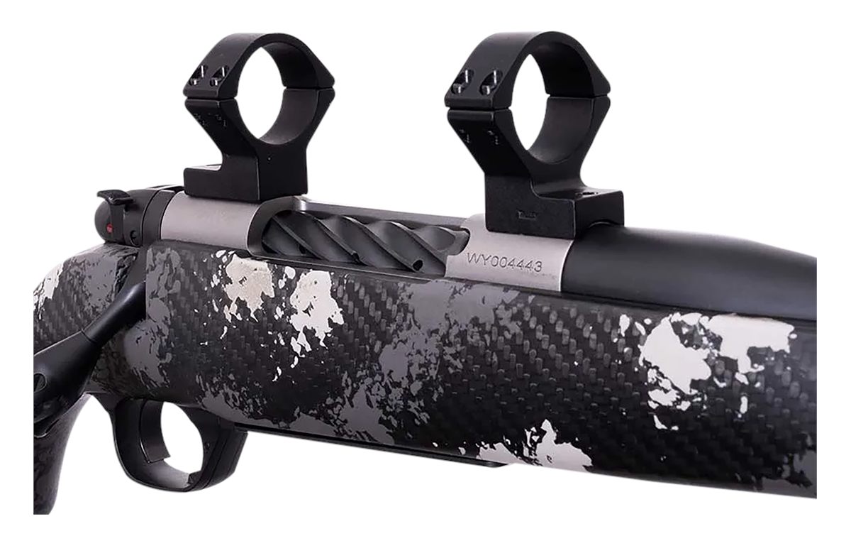 Weatherby W940705 Scope Mount/Ring Combo Matte Black Alloy 1in Tube Mark V