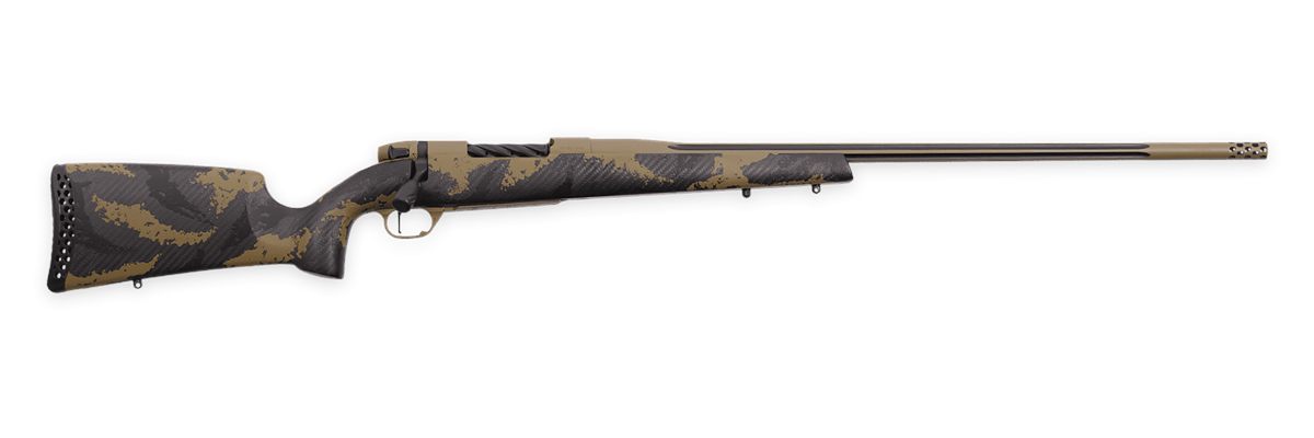Weatherby Mark V Apex 257 WBY 28in W/Brake TAN/TAN-BRN CF STK
