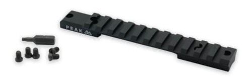 Weatherby J010003 Picatinny Rail Matte Black Aluminum Model 307 Integrated view 4