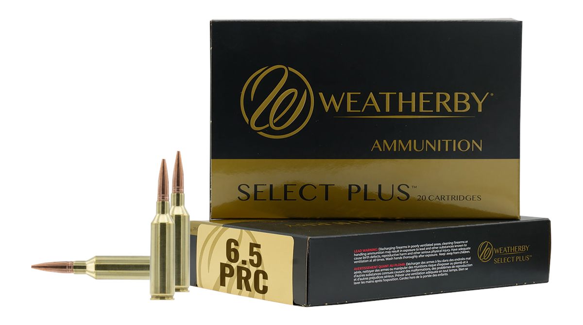 Weatherby R65PRC156EH Select Plus 6.5PRC 156gr Berger Elite Hunter 20 Per B