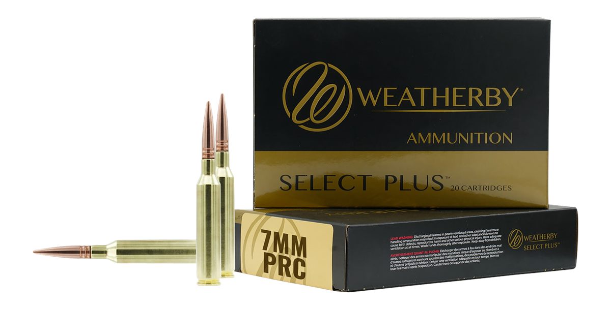 Weatherby F7PRC150SCO Select Plus 7mmPRC 150gr Swift Scirocco 20 Per Box/10