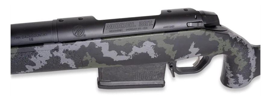 Weatherby 3WRX225RWR4B 307 Range XP 2.0 25 WBY RPM 5+1 22in +2in Graphite B view 3