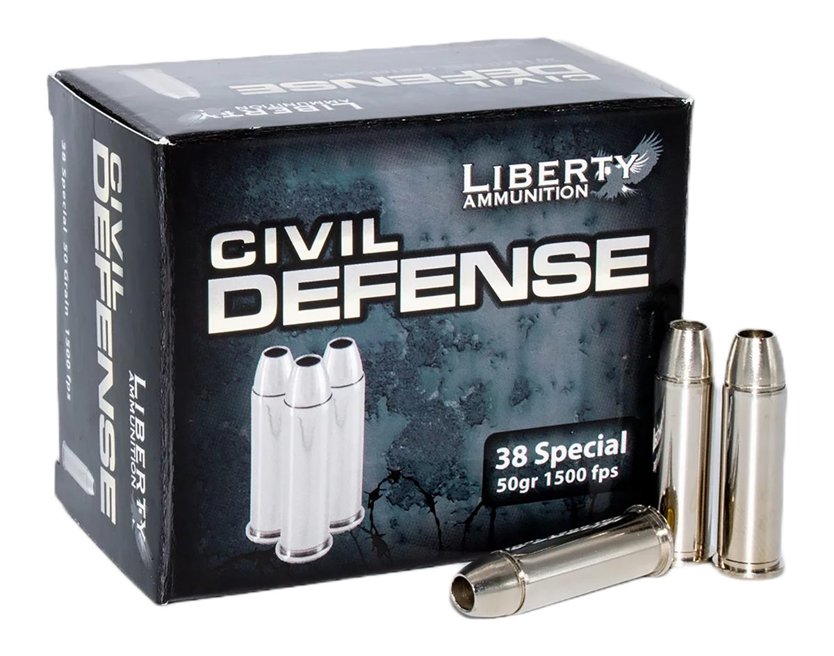 Liberty Ammunition LACD38025 Civil Defense 38 Special 50gr Lead Free Fragme