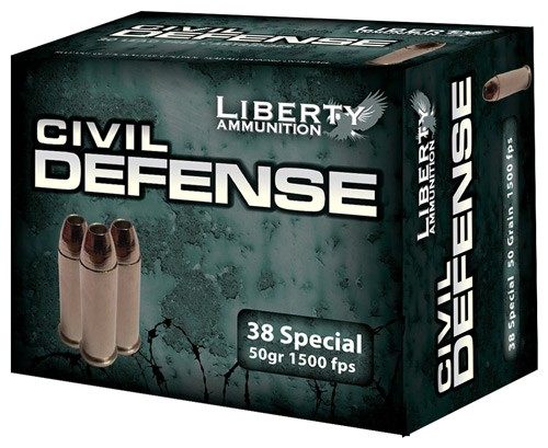 Liberty Ammunition LACD38025 Civil Defense 38 Special 50gr Lead Free Fragme view 3