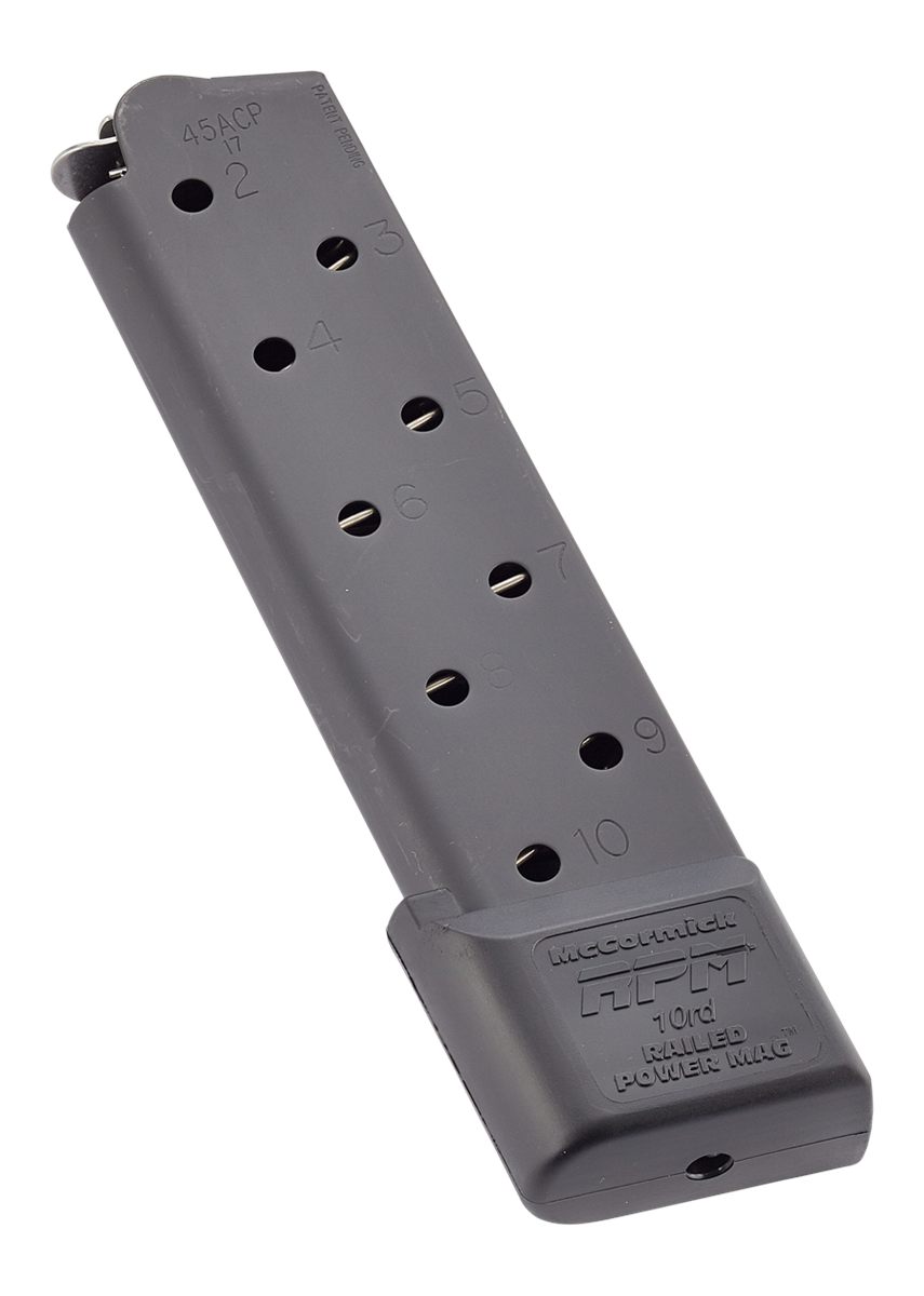 Chip Mccormick Custom CMC Products MRPM45FS10B Power Mag Railed 10rd 45 ACP