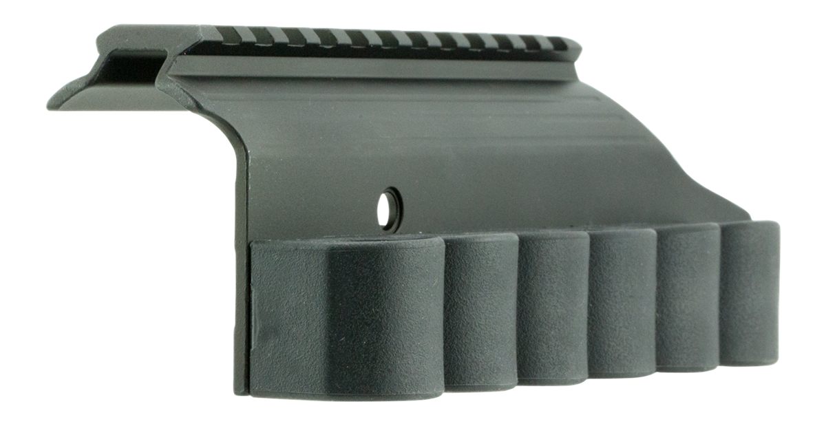 TacStar Industries 1081029 Shotgun Rail Mount, W/Sidesaddle Mossberg, 6,Bla view 2